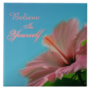 Tro Hibiscus Flower-inspirationsoffert Kakelplatta