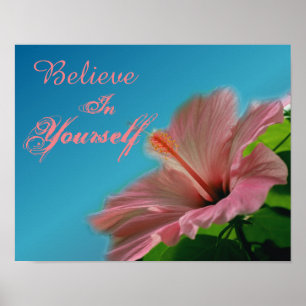 Tro Hibiscus Flower-inspirationsoffert Poster