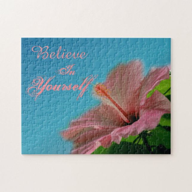 Tro Hibiscus Flower-inspirationsoffert  Pussel (Horisontell)