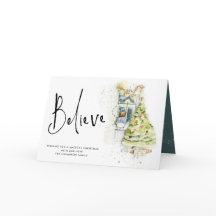 Tro Hittar Fönster Julafton Magisk