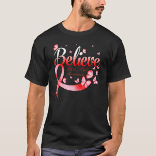 Tro Hiv Aids, medvetandehöjande fjäril T Shirt