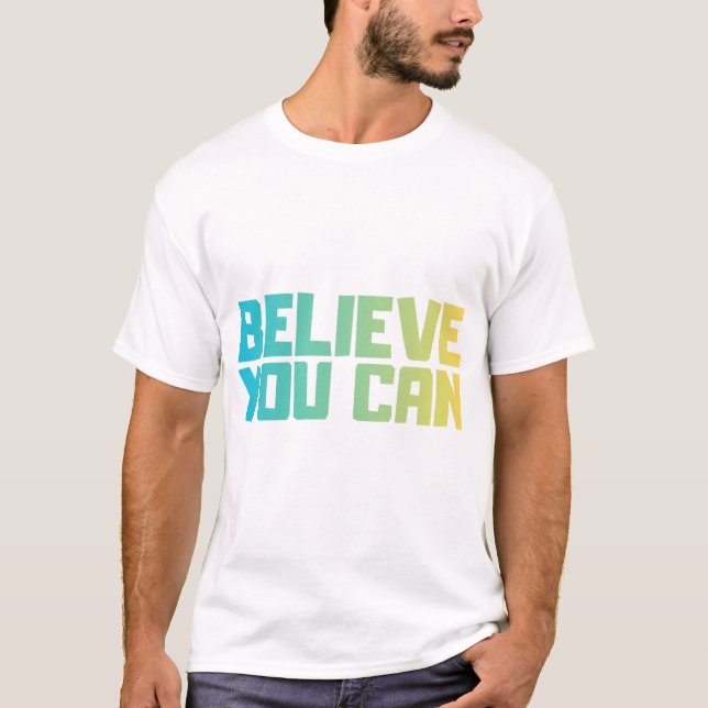 Tro Hjärta Motivations T-Shirt (Framsida)