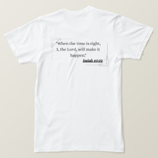 Tro Honom Prydd Kors Kristet Citat T-Shirt