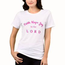 Tro, hopp, glädje i HERREN, rosa bokstäver