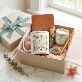 Tro Hopp Kärlek blommande personlig Kaffemugg