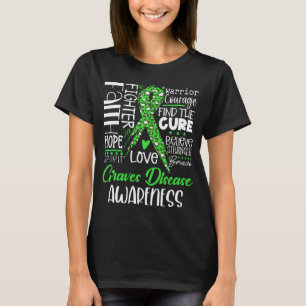 Tro Hopp Kärlek Botar Graves Sjukdom Medvetenhet T Shirt