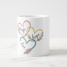 Tro Hopp Kärlek Mugg Design Jumbo Mugg