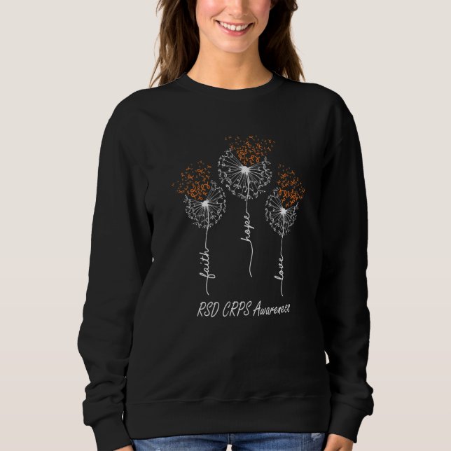 Tro Hopp Kärlek RSD CRPS Medvetenhet   T Shirt (Framsida)