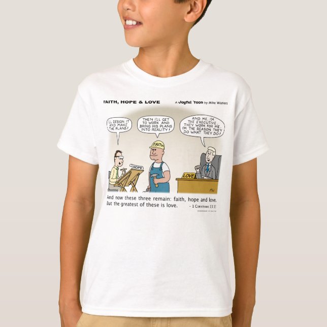 Tro, hopp & kärlek t shirt (Framsida)