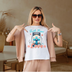 Tro hopp kärlek t shirt