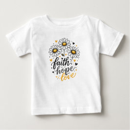 Tro, hopp, kärlek & tusenskönor Baby T-shirt