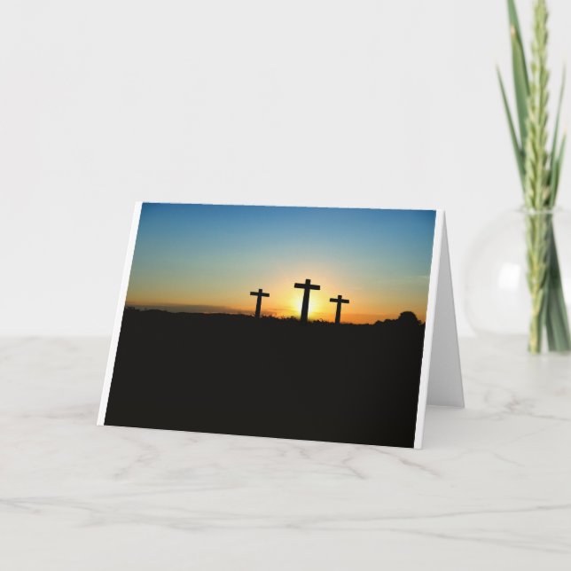 Tro, hopp & kor för kärlekJesus Kristus Kort (Framsida)