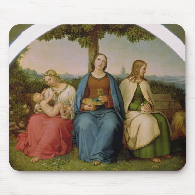Tro, hopp och kärlek, 1819 musmatta (Framsidan)