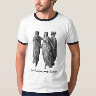 Tro, hopp och välgörenhet t shirt