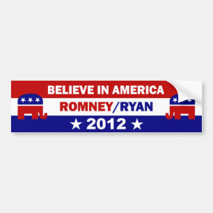 Tro i Amerika Romney Ryan Bildekal