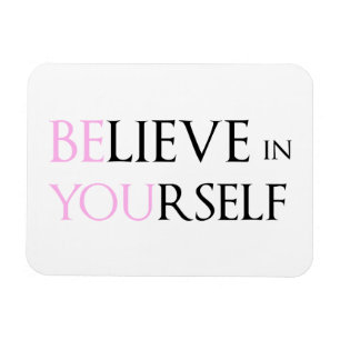 Tro i dig - är du motivationcitationsteckenmeme magnet