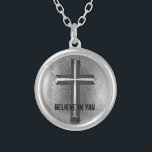 "TRO I DIG" Artsy kristenkorsmycken Silverpläterat Halsband<br><div class="desc">För kristenkor för kall Grunge TROR den Artsy designen med text "I DIG". Ta copyrightt på ©riverme* | för 2014-Present | all reserverad rättigheter</div>