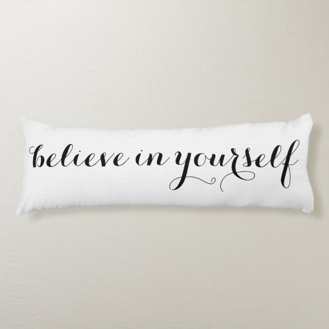 Tro i dig den Motivational personligen Kroppskudde (Framsidan)