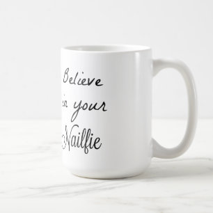 Tro i dina nailfies kaffemugg