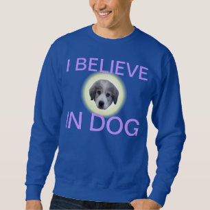 tro i hund lång ärmad tröja