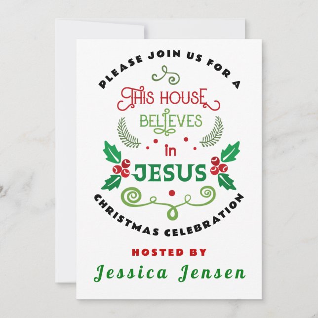 Tro i Jesus Inbjudningar (Framsida)