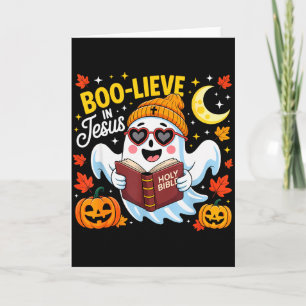 Tro-i Jesus Spöke Kristet Halloween Roligt Kort
