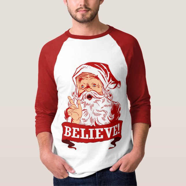 Tro i jultomten tee shirt (Framsida)