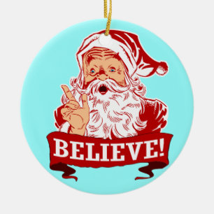 Tro i jultomtenjul julgransprydnad keramik