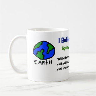 Tro i klimatförändringmugg kaffemugg