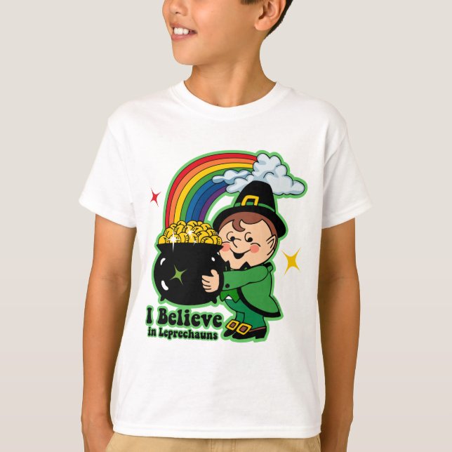 Tro i leprechauns t-shirt (Framsida)