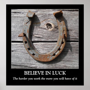 Tro i Motivational affisch för turhästsko