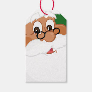 Tro i papper gåvamärkre för svart jultomten presentetikett
