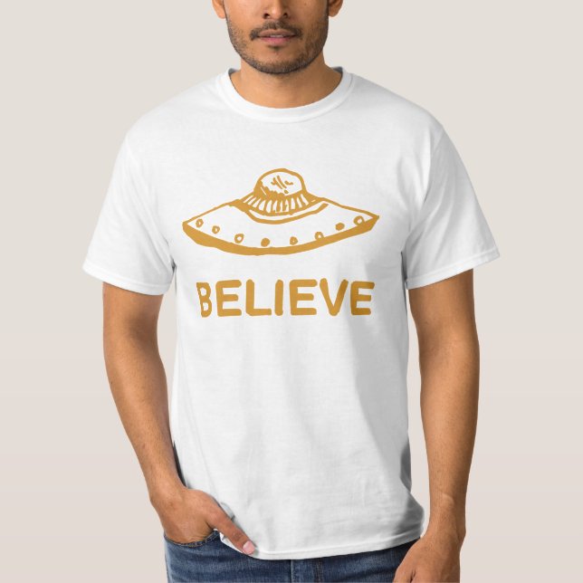 Tro i utomjordingarT-tröja T-shirt (Framsida)