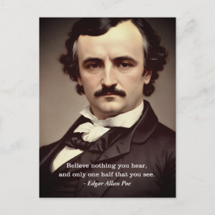 Tro ingenting du hör Edgar Allan Poe-offert Vykort