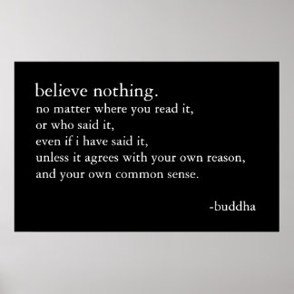 Tro ingenting poster