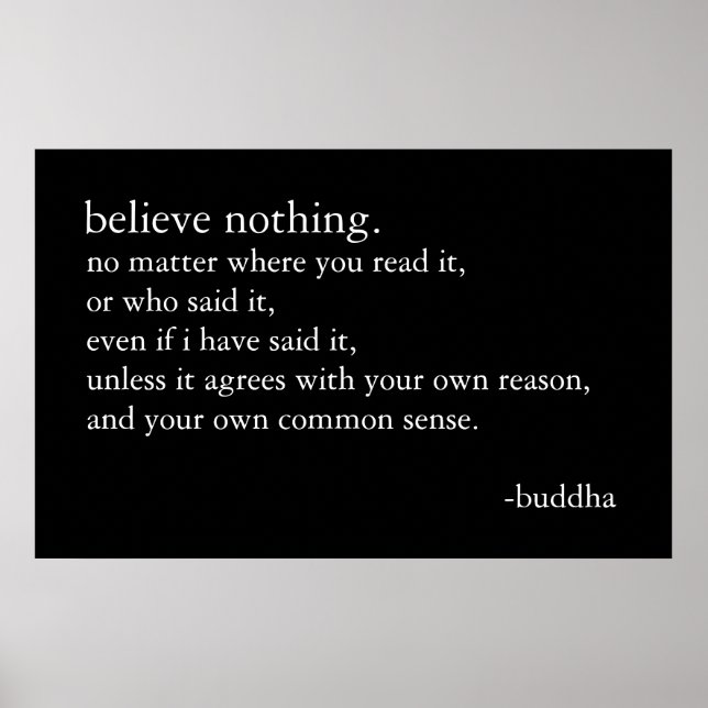 Tro ingenting poster (Framsidan)