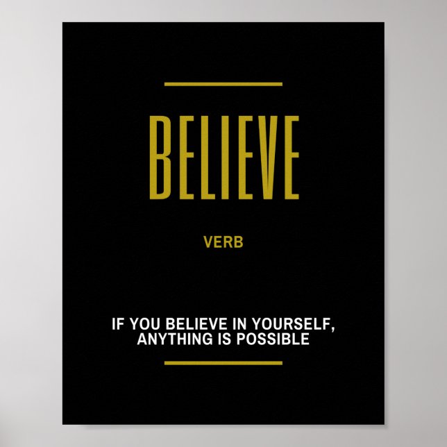 Tro inspirerande citat poster (Framsidan)