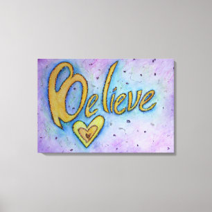 Tro inspirerande Ord-målning för Canvas Art