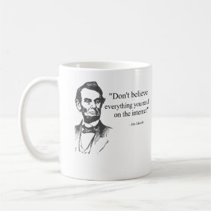 Tro inte allt som du läser på internet kaffemugg