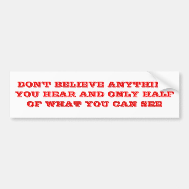 TRO INTE KLISTERMÄRKEN (Framsidan)