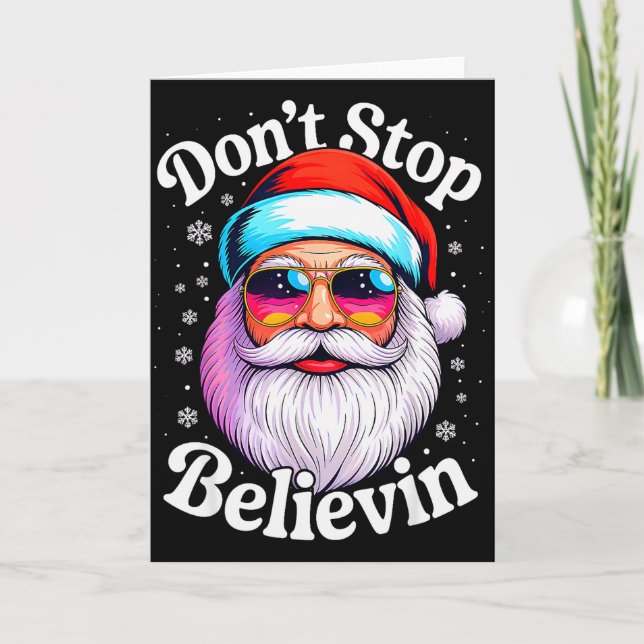 Tro inte på julen Tomte Rolliga jul-PJs Rolligt Kort (Framsida)