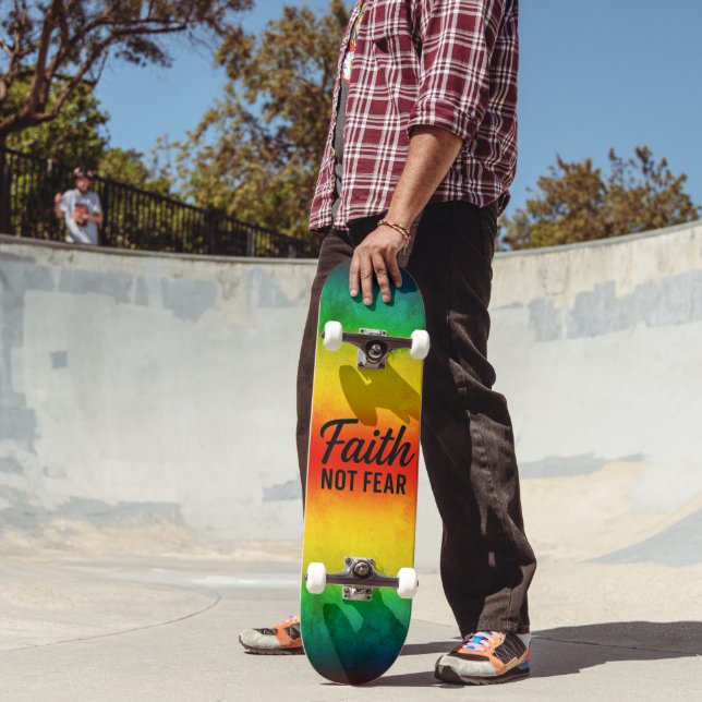 Tro Inte Rädsla Mini Skateboard Bräda 18,5 Cm (Utomhus 2)