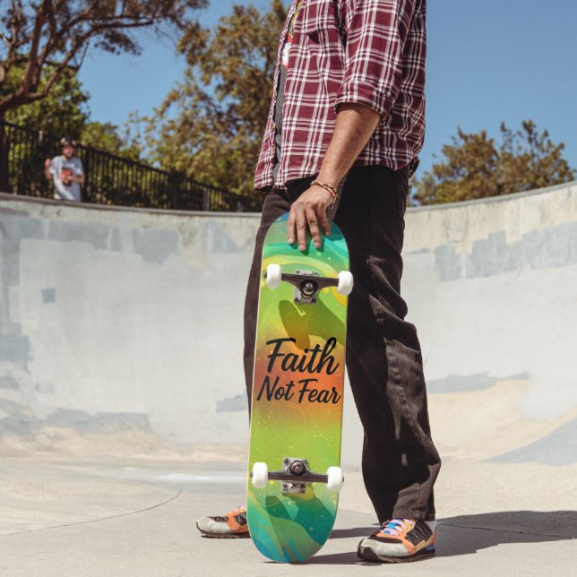 Tro Inte Rädsla Mini Skateboard Bräda 18,5 Cm (Utomhus 2)