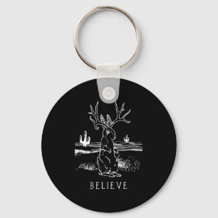 Tro Jackalope Cryptid Rabbit Bunny Apparatur Nyckelring