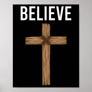 Tro Jesus Christian Kor Gud Faith Bible Reli Poster