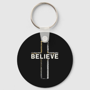 Tro Jesus Kors Religiös Tro Kristna Män Nyckelring