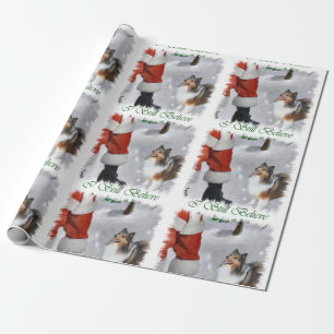 Tro jul för Shetland Sheepdog Presentpapper