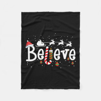 Tro jul Jultomten Rener Candy cane Fleecefilt