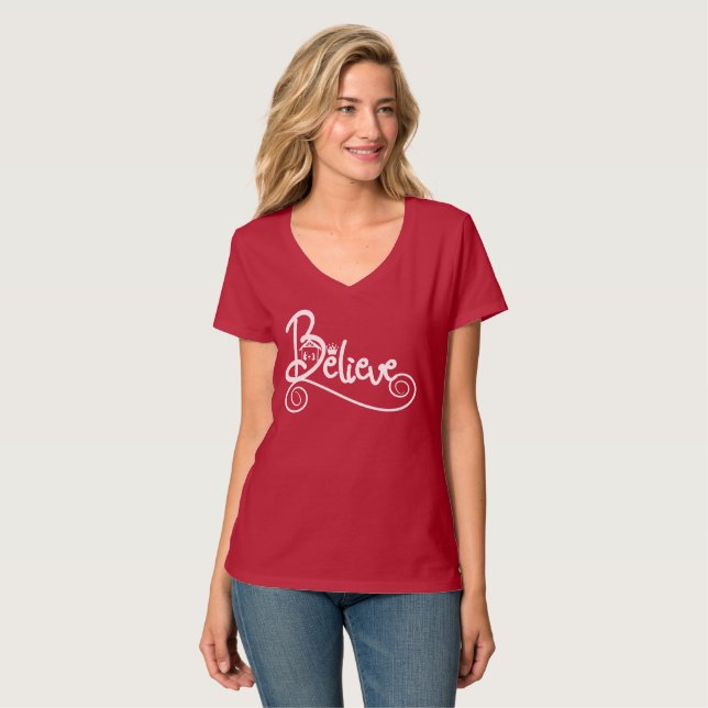 Tro julNativity T Shirt (Hel framsida)