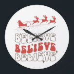 tro Jultomten christmas Wooden Box Sign Stor Klocka<br><div class="desc">Jultomten tror på christmas söta hemdekan.</div>